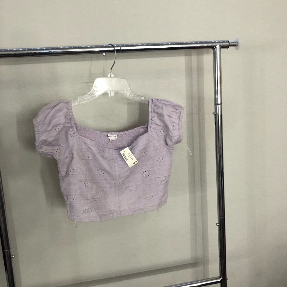 Purple crop top
